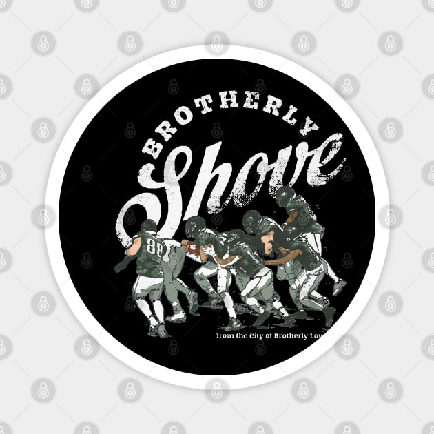 Jalen Hurts Philadelphia Brotherly Shove Magnet by ClarityMacaws